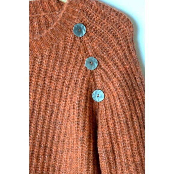 GOA Sweater Women's Size S/P Orange Fall Winter Sweater Halloween Cozy - Picture 2 of 6